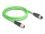 Delock M12 Cable X-coded 8 pin male to female PUR (TPU) 1 m