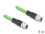 Delock M12 Cable X-coded 8 pin male to male PUR (TPU) 5 m