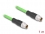 Delock M12 Cable X-coded 8 pin male to male PUR (TPU) 1 m