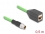 Delock M12 Cable X-coded 8 pin male to RJ45 female PUR (TPU) 0.5 m