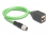 Delock M12 Cable X-coded 8 pin male to RJ45 female PUR (TPU) 0.5 m