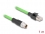 Delock M12 Cable X-coded 8 pin male to RJ45 male PUR (TPU) 1 m