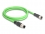 Delock M12 Cable A-coded 8 pin male to female PUR (TPU) 1 m