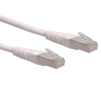 ROLINE S/FTP (PiMF) Patch Cord, Cat.6, white 0.5 m