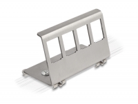 Delock Keystone Metal Mounting 4 Port for DIN rail