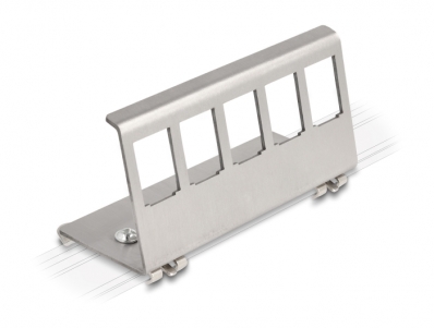 Delock Keystone Metal Mounting 5 Port for DIN rail