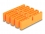 Delock Cable Organizer with 24 cable entries orange