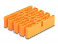Delock Cable Organizer with 24 cable entries orange