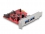 Delock PCI Express x1 Card to 2 x external USB 5 Gbps Type-A female - Low Profile Form Factor