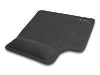 Delock Ergonomic Mouse Pad with Gel Wrist Rest left-hander black