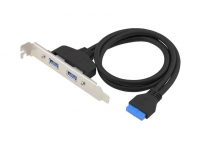 CONCEPTRONIC Slotblech 19 Pin Dual 2x USB-A 3.0 Ports sw