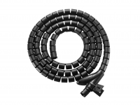 Equip Spiral-Kabelschlauch 100cm für Untertischmontage sw