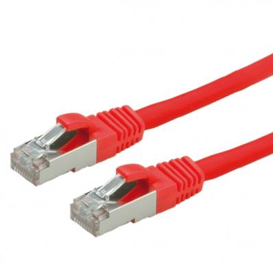 VALUE S/FTP Patch Cord Cat.6, halogen-free, red, 1m