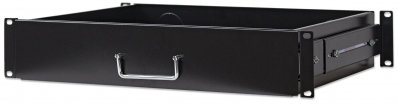 INTELLINET 19" Schublade 350mm 2HE tief ausziehbar schwarz
