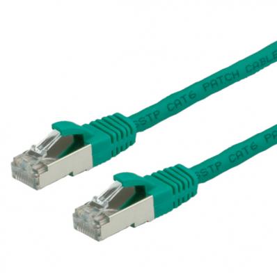 VALUE S/FTP Patch Cord Cat.6, halogen-free, green, 5m
