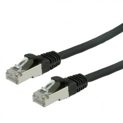 VALUE S/FTP Patch Cord Cat.6, halogen-free, black, 0.5 m