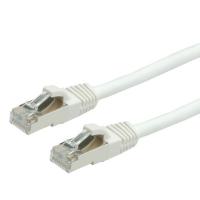VALUE S/FTP Patch Cord Cat.6, halogen-free, white, 0.5 m