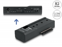 Delock USB Type-C™ Converter for 1 x M.2 NVMe SSD + 1 x SATA SSD / HDD with Clone Function