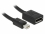 Delock Adapter mini DisplayPort male to DisplayPort female 8K black