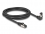 Delock RJ45 Network Cable Cat.8.1 S/FTP 90° downwards angled / straight 2 m black