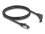 Delock RJ45 Network Cable Cat.8.1 S/FTP 90° upwards angled / straight 1 m black