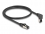 Delock RJ45 Network Cable Cat.8.1 S/FTP 90° upwards angled / straight 0.5 m black