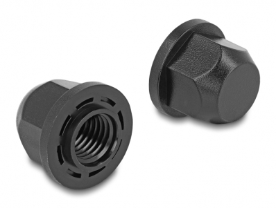 Delock M12 thread protection cap black 2 pieces