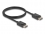 Delock Coaxial DisplayPort cable 16K 60 Hz 80 Gbps 1 m