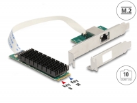 Delock M.2 Key B+M 1 x RJ45 10 Gigabit LAN Network Card