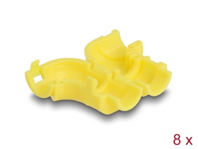 Delock Cable Clips for Angling 8 pieces yellow