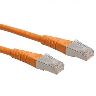 ROLINE S/FTP (PiMF) Patch Cord, Cat.6, orange 0.3 m