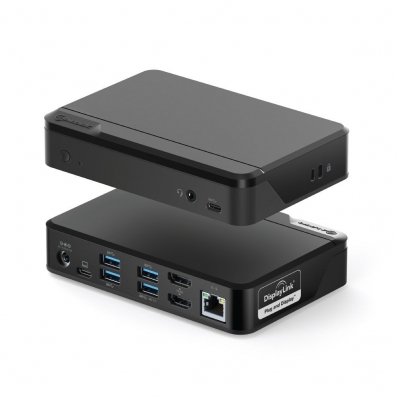 Alogic DockingStationUniversal Twin HD USB-C & USB-A schwarz