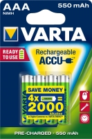 Varta Akku RECHARGE Power AAA HR03 550mAh 4St.