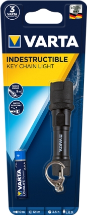 Varta Taschenlampe Indestructible Key Chain Light 1AAA