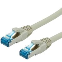 VALUE S/FTP Patch Cord Cat.6a, grey 1.0 m