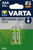 Varta Akku RECHARGE Solar AAA HR03 550mAh 2St.