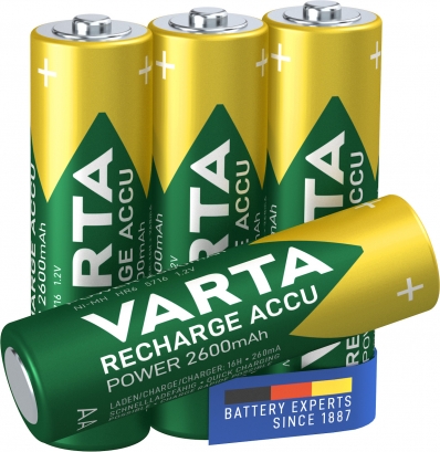 Varta Akku RECHARGE Power AA HR6 2600mAh 4St.