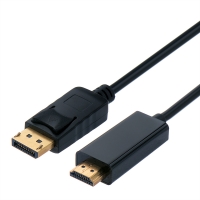 Secomp STANDARD DisplayPort Cable, DP - UHDTV, M/M, black, 5 m