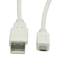Secomp USB 2.0 Cable, USB Type A M - Micro USB B M, 1.8 m
