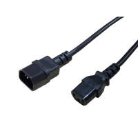 Secomp Monitor Power Cable, IEC 320 C14 - C13, black, 1.8 m