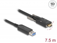 Delock Active Optical Cable USB 10 Gbps Type-A male to USB Type-C™ male with screws on the sides 7.5 m