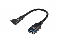 CONCEPTRONIC Adapter USB-C -> USB-A 3.0 OTG 90°gew. schwarz