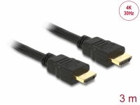 Delock Cable High Speed HDMI with Ethernet – HDMI A male > HDMI A male 4K 3 m