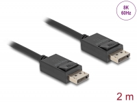 Delock DisplayPort cable 8K 60 Hz 40 Gbps 2 m