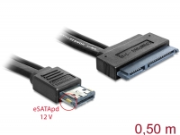 Delock Cable eSATApd 12 V > SATA 22 pin 2.5 / 3.5 HDD 0.5 m