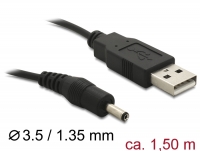 Delock Cable USB Power > DC 3.5 x 1.35 mm Male 1.5 m