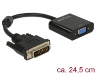 Delock Adapter DVI-D 24+1 male > VGA female black