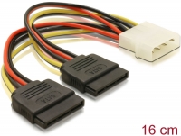 Delock Cable Power SATA HDD 2x > 4pin male