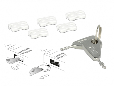 Delock USB Port Blocker for USB A female