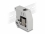 Delock DIN rail Adapter with Keystone Module RJ45 jack to RJ45 jack Cat.6A